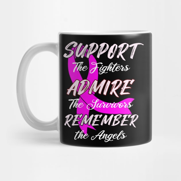 Support Breast Cancer Awareness Print by Linco